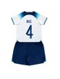 Otroški Nogometna dresi replika Anglija Declan Rice #4 Domači SP 2022 Kratek rokav (+ hlače)